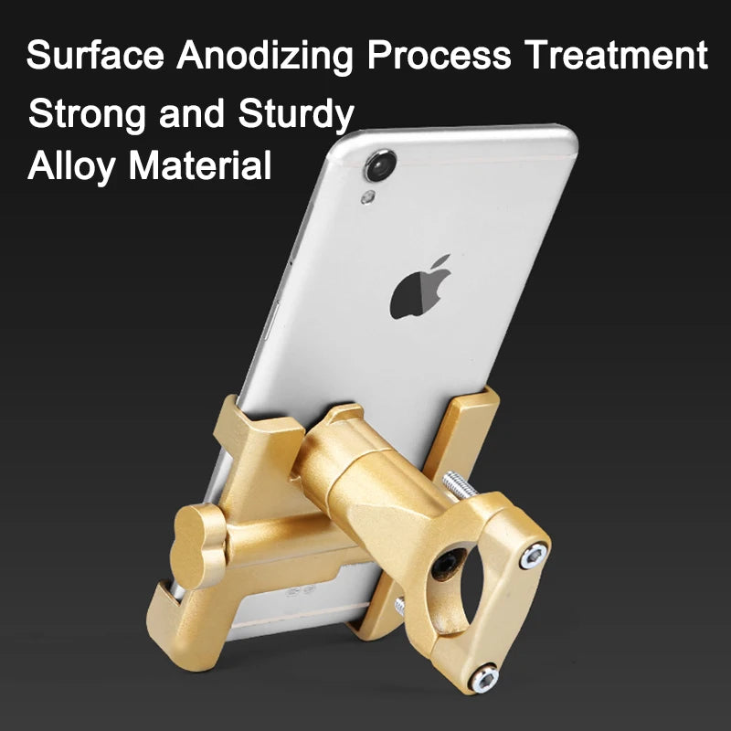 Motorcycle Mobile Phone Holder for iPhone Xiaomi Universal Rearview Mirror Handlebar Holder Bicycle Cycling Aluminum Alloy Stand