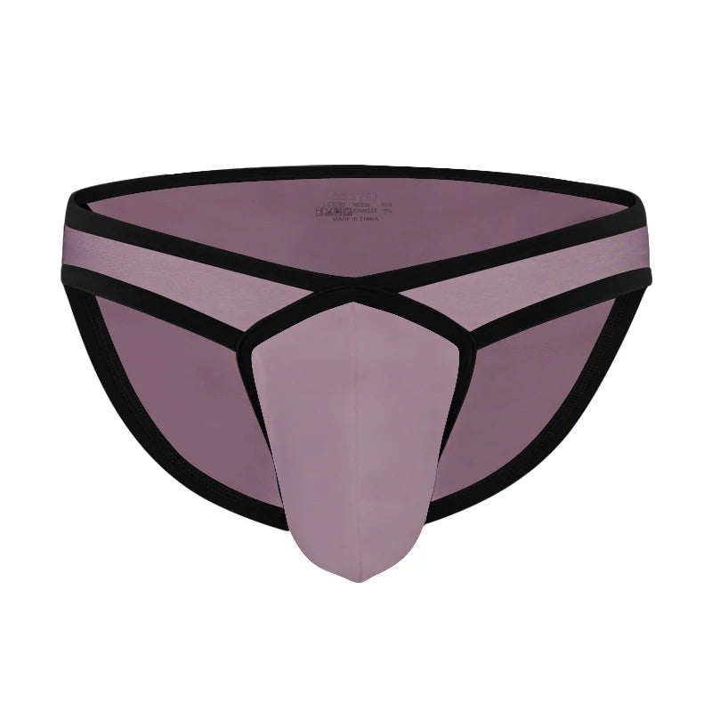 Men Modal 3D Pouch Briefs Athletic Sports Male Breathable Skin-friendly Soft Underwear High Stretch Underpants for Daily Wear