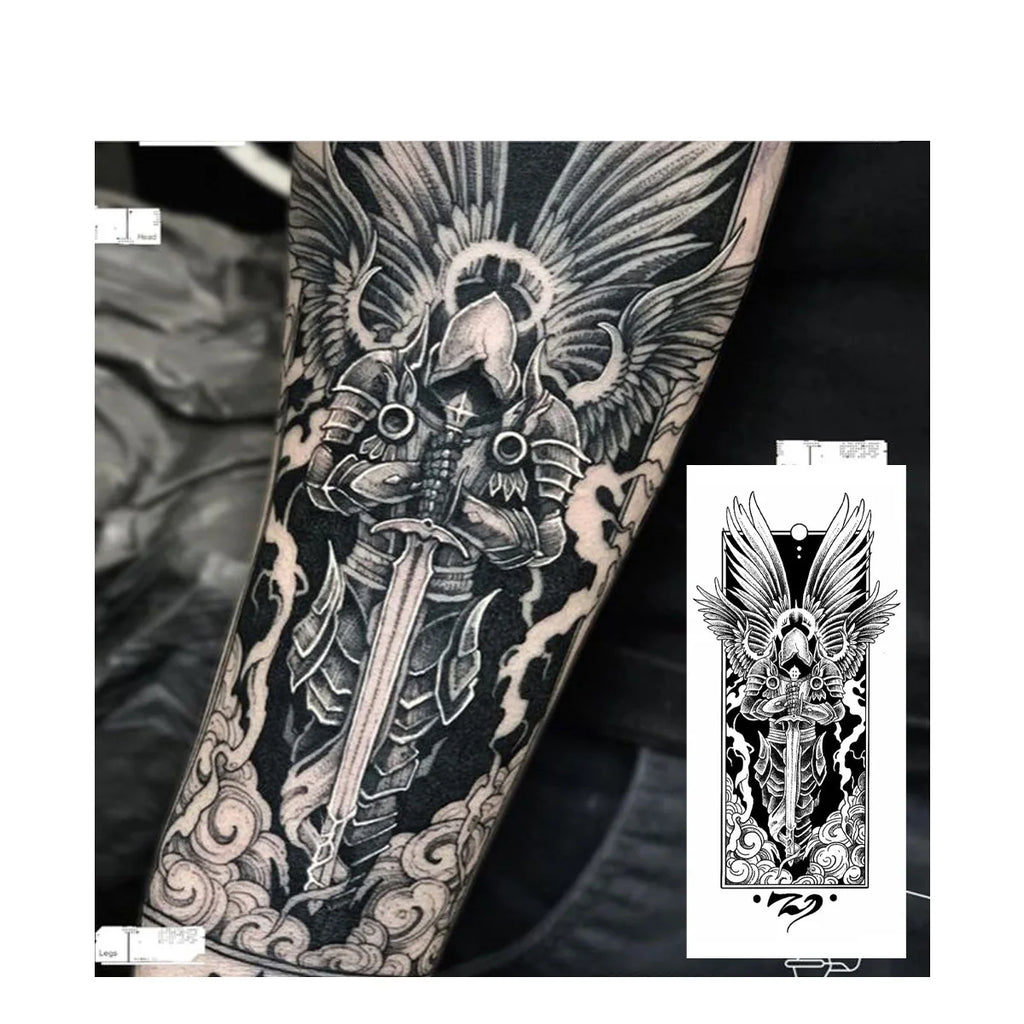 Angel comes  Temporary Tattoo,Lasts To 15 Days New Technology Magic Waterproof Semi Permanent Sticker.