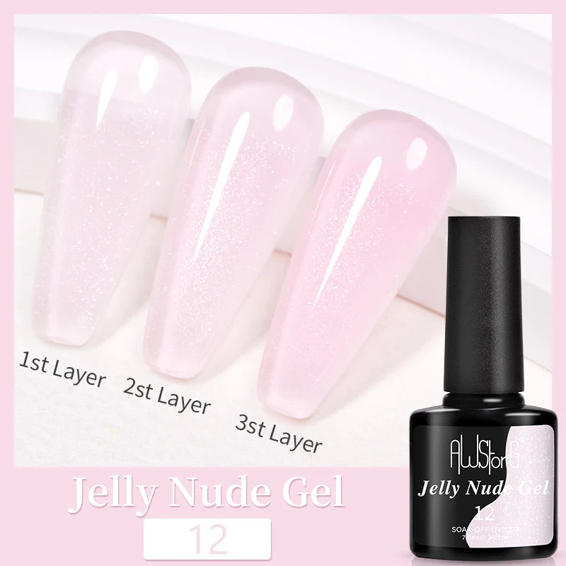 AWStorG 15ML Nail Tips Glue Gel For Falses Nail Tips Fast Extension 3 IN 1 Function Nails Art Transparent Gel Polish Soak Off UV