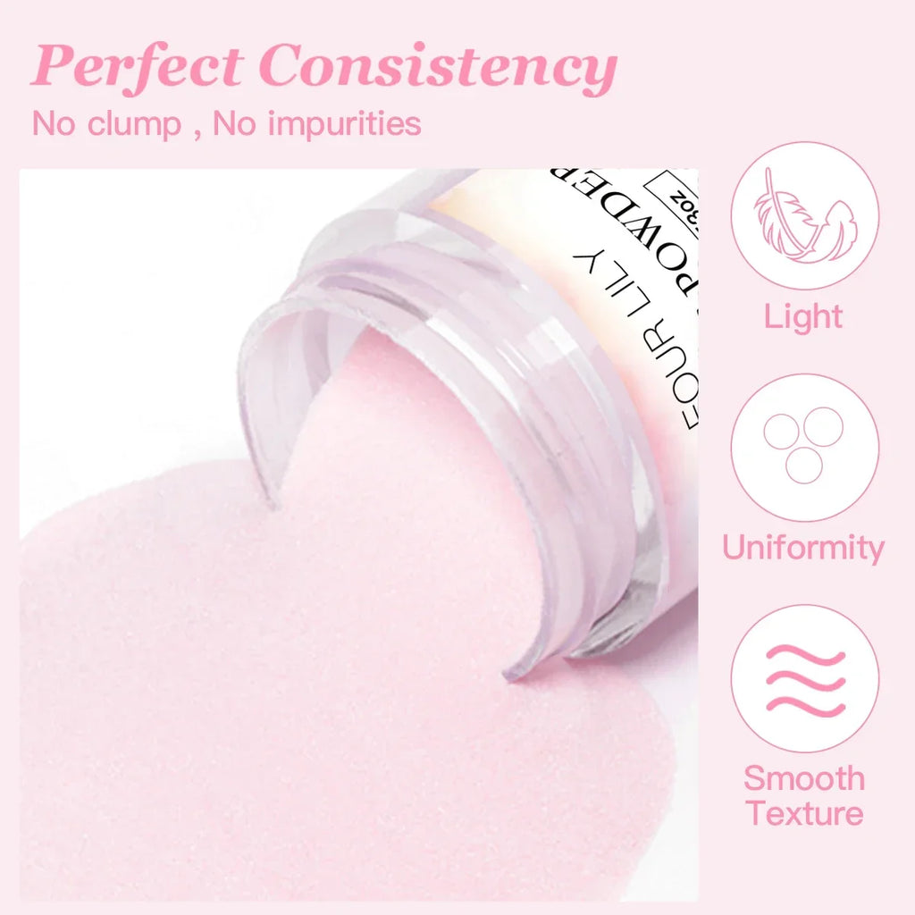 10g Acrylic Nail Powder Nude Pink White Transparent Nail Supplies No Need Lamp Cure Professional Powder for Nails Extension