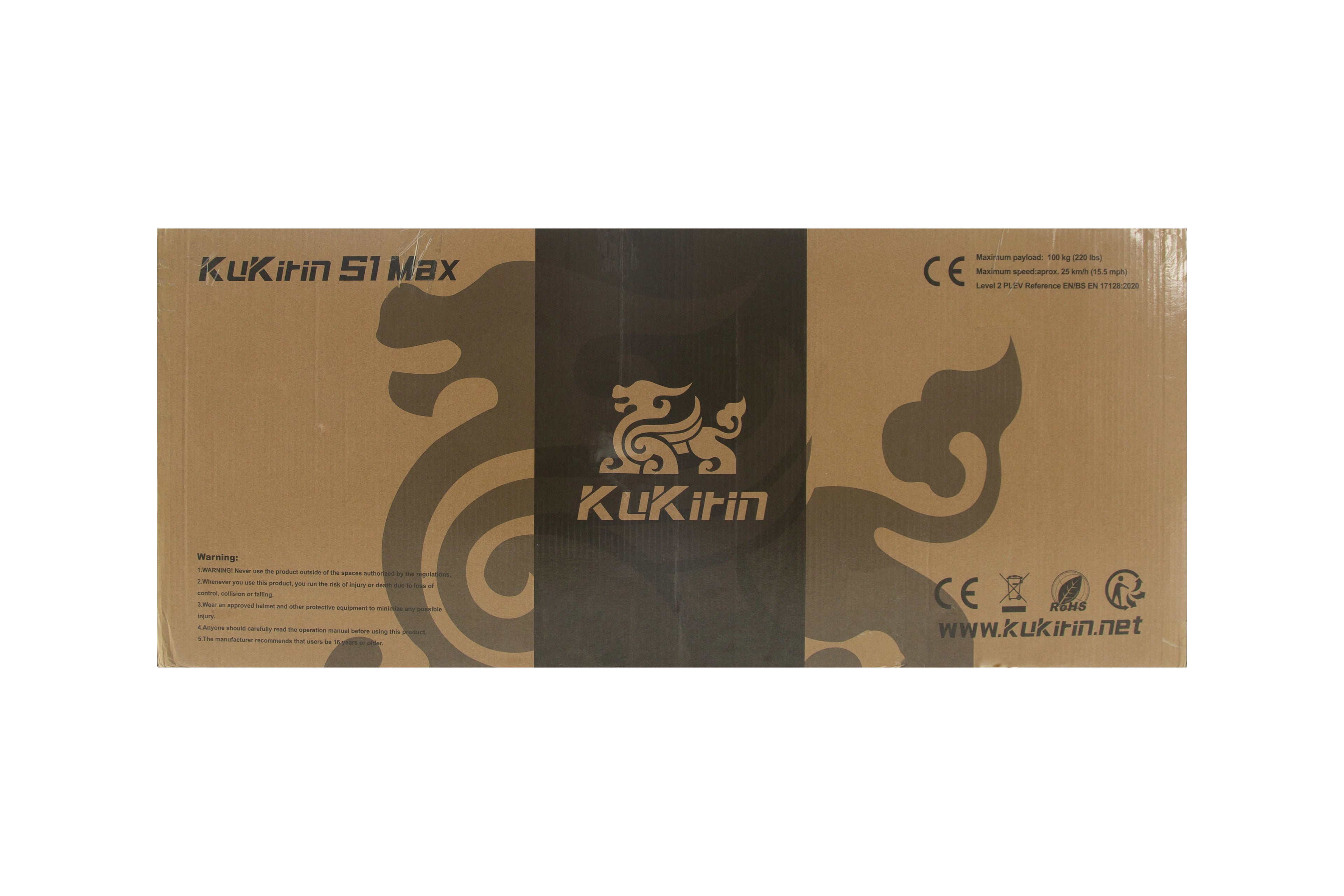 KuKirin S1 Max Adult Electric Scooter 350W Motor All-Terrain Escooter 36V10.4AH Battery 8 Inch Tire Foldable E-Scoote