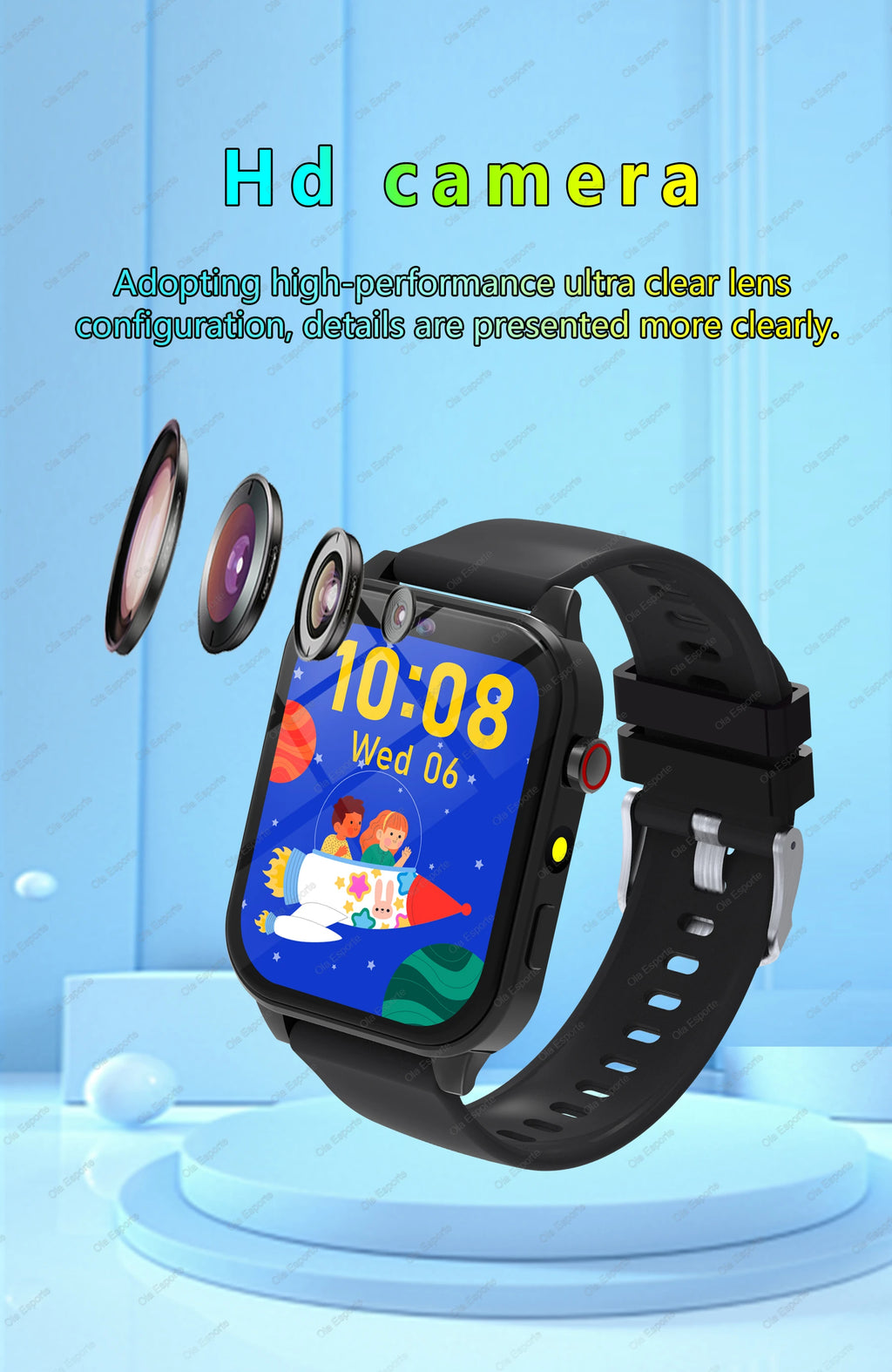 100+ Game SmartWatch Kid Child HD Screen Lighting Music Smart Watch Boy Girl Gift Children Smartwatch For IOS Android 2025 New
