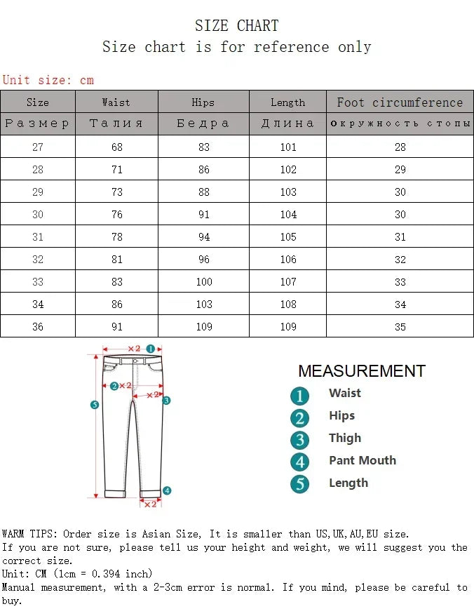 Men's Cotton Business Casual Skinny Jeans – 2025 Style