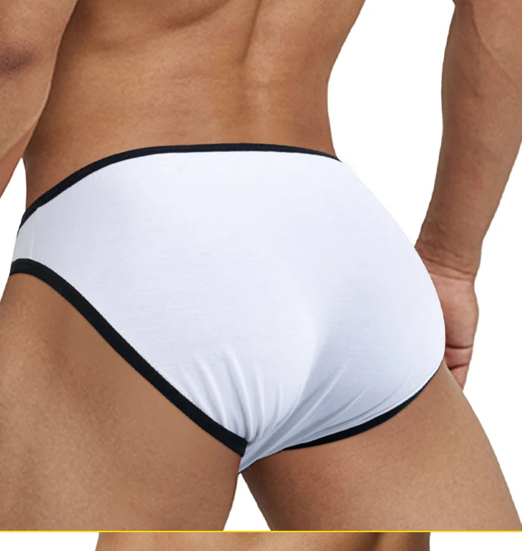 Men Modal 3D Pouch Briefs Athletic Sports Male Breathable Skin-friendly Soft Underwear High Stretch Underpants for Daily Wear