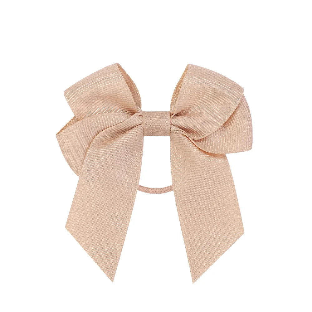 3.15inches Solid Color Hair Ribbon Hair Band for Girls Toddler Cheer Up Bows Head Rope Kids Headwear Ponytail Hair Accessories - EXPRESS STORE