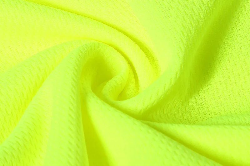 Fluorescent High Visibility T-Shirts Men Reflective Work Safety Shirts Quick Dry Long Sleeve Hi Vis Tops Construction Workwear