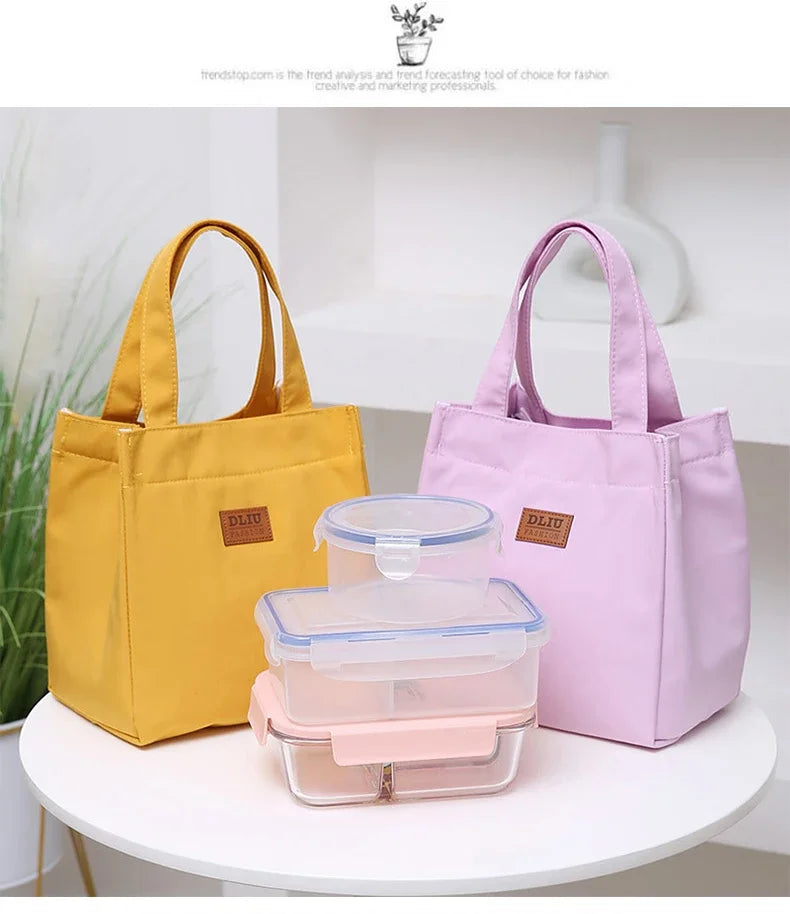 Large Capacity Insulated Lunch Bag – Aluminum Foil Thermal Tote