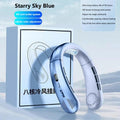 2026 New 8000mAh Portable Hanging Neck Fan Bladeless Neckband Fan Digital Display Power Air Cooler USB Rechargeable Electric Fan