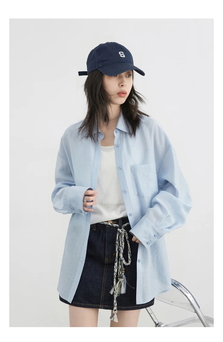 CHIC VEN Women Long Sleeve Shirts Solid Loose Casual New Style Design Back Hollow Out Shirt Female Blouse Spring Summer 2026