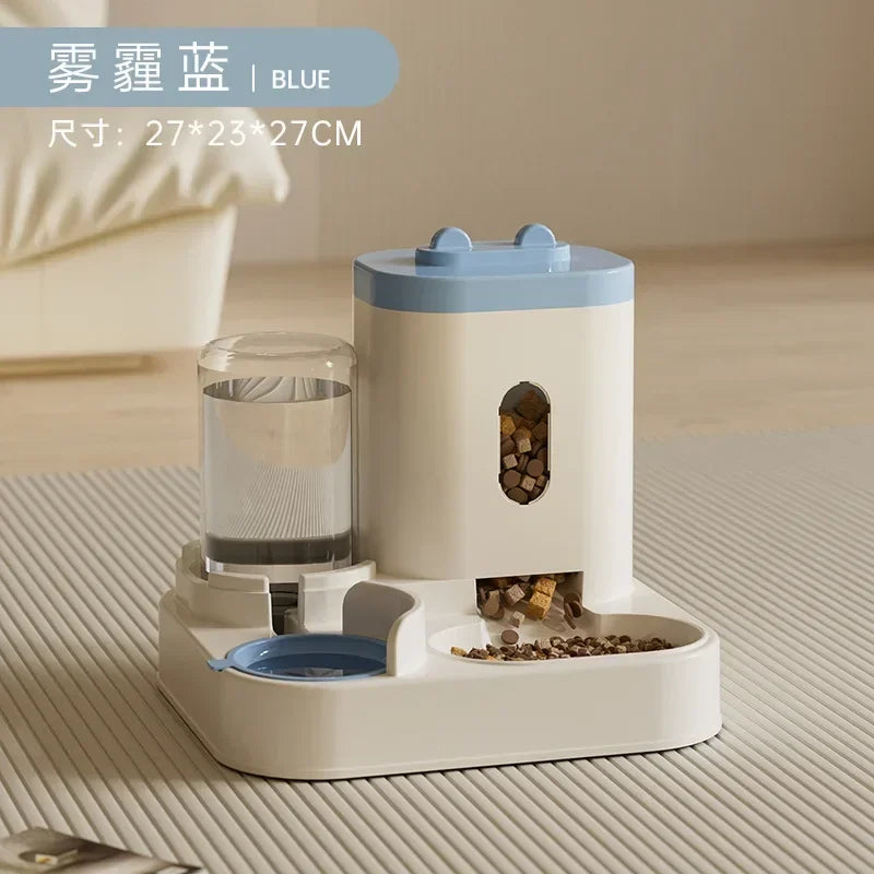 Automatic Pet Feeder with Water Fountain – Dog & Cat Food Bowl