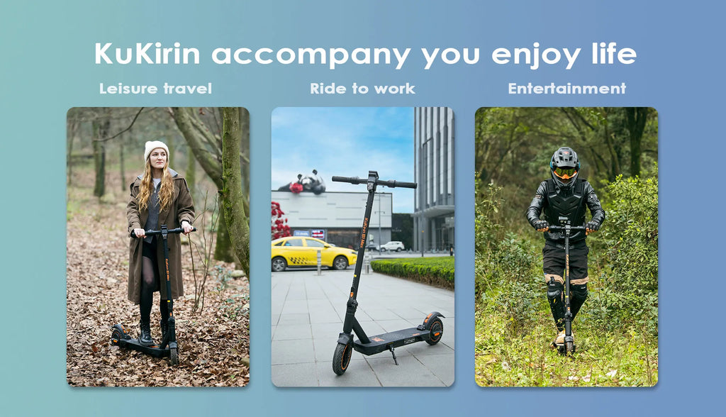 KuKirin S1 Max Adult Electric Scooter 350W Motor All-Terrain Escooter 36V10.4AH Battery 8 Inch Tire Foldable E-Scoote