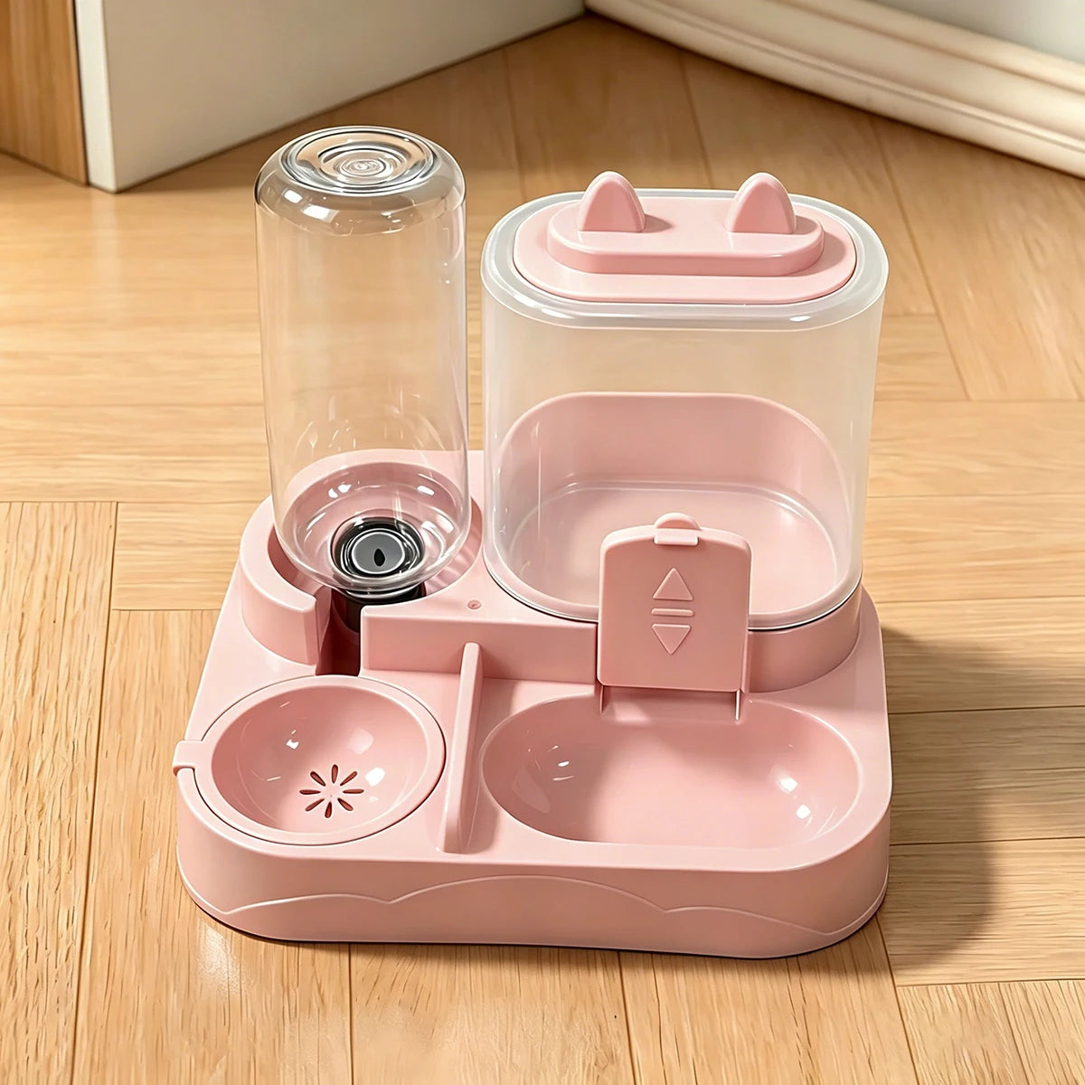 2-in-1 Large Pet Feeder & Water Dispenser – Food & Water Bowl Combo