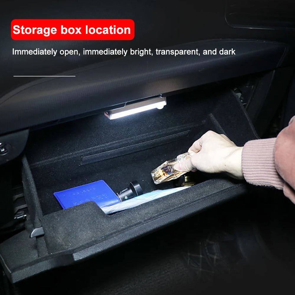 LED Car Sensor Light 10/20/30CM Automatic Induction Light Type-c Rechargeable Smart Lighting Magnetic Maual/Sensing Mode Lamp