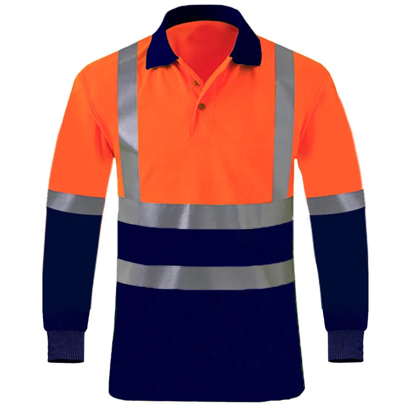 Safety Reflective T shirts High quality Working T-shirt with Reflection Tapes Road Construction Security Tops