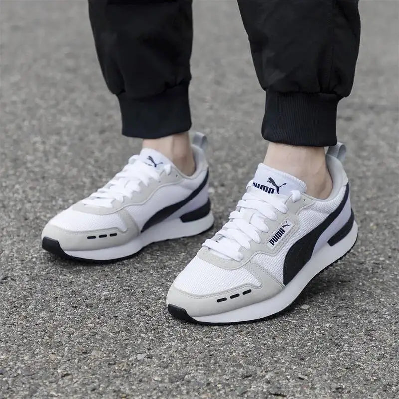 2026 New Puma organial  Men's And Women's Casual Shoes  Equipped with a SoftFoam+ insole R78 Retro Low-Top Sneakers 373117-02