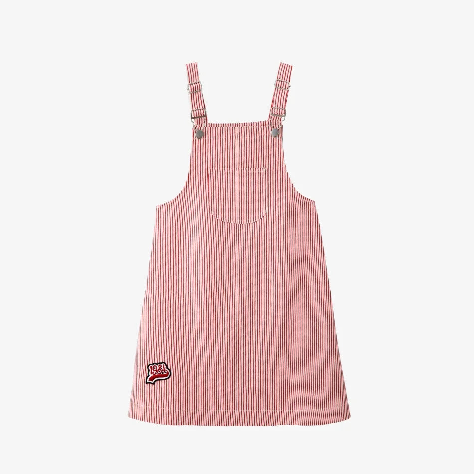 Family Matching Pinstripe Denim Patch Outfits – Baby Girl, Boys & Kids Clothing Set