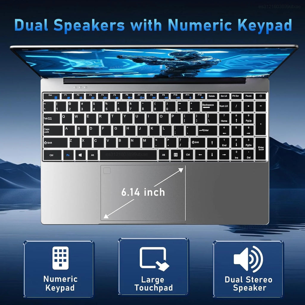 HOT 15.6 Inch Laptop Windows 11 Intel Core i7 8650U 32GB 1024GB 1920x1080 HD Gaming Computer PC Gamer Office Ultra Slim