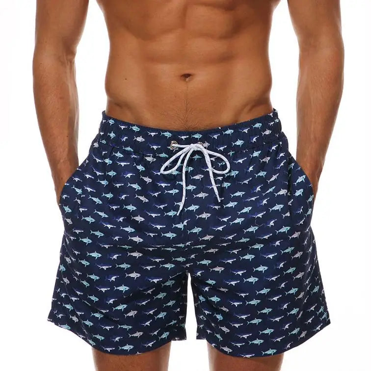 DATIFER Men's Beach Print Shorts – Summer Surfing Swimwear