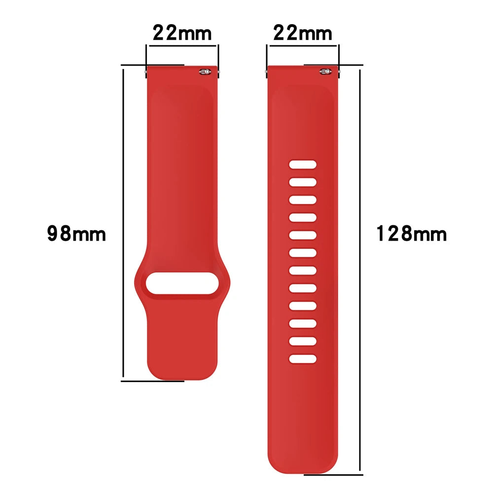 2pecs Watches Strap 22mm For Redmi Watch 5 Active/Lite Soft Silicone Band Sports Wristband For Xiaomi Watch 2 Pro/S4 S1 Bracelet