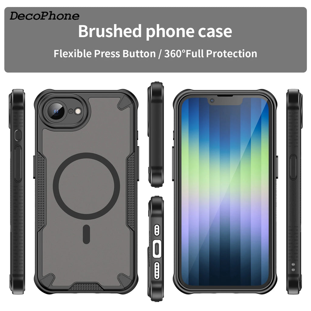 Translucent Matte Armor Case For iPhone 17e Skin-Friendly Matte Full Back Case For iPhone 17e Cover For iPhone 17e/16e Case