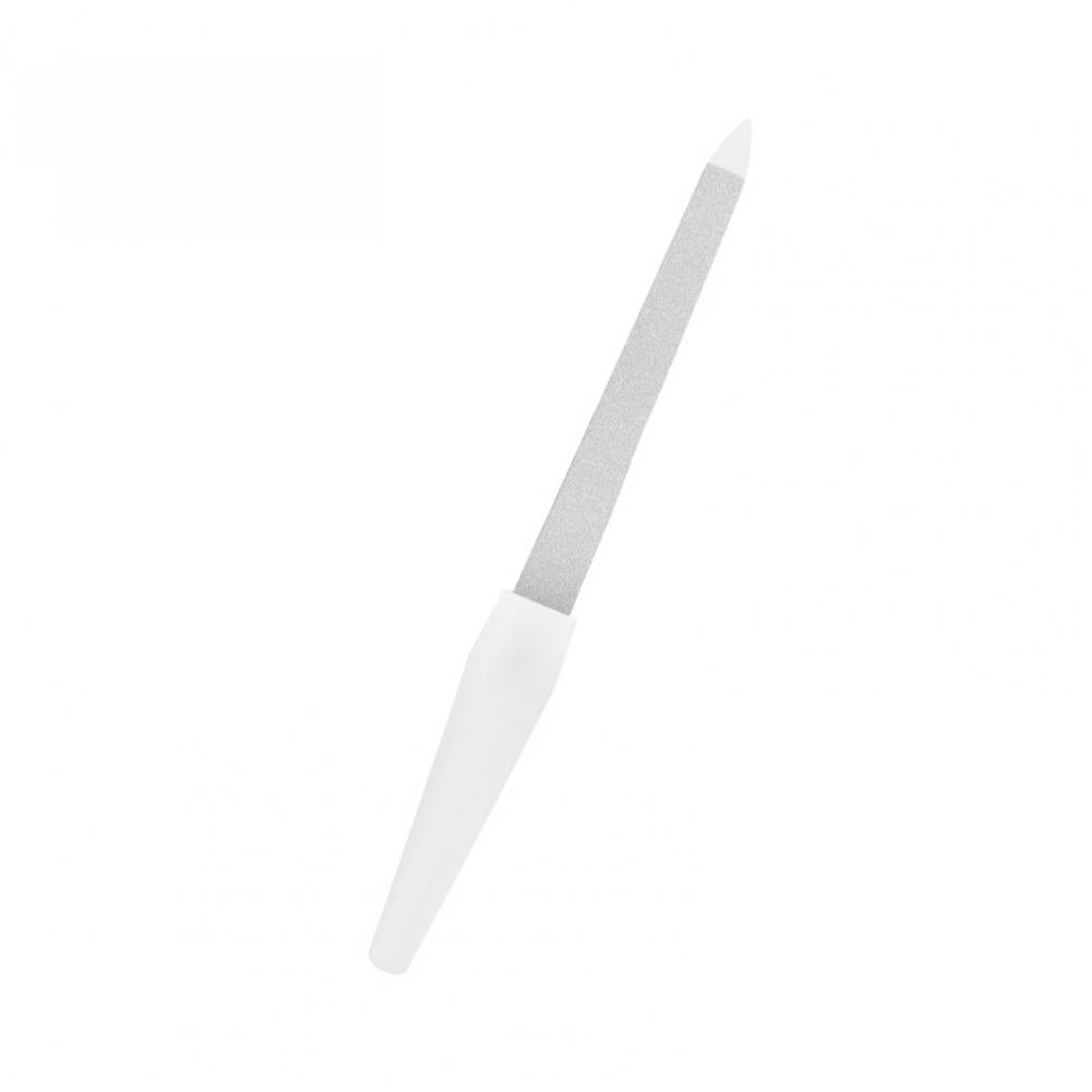Durable Manicure File Lightweight Dual Use Stainless Steel Beauty Nail File Nail Care Tool Cuticle Pusher Nails Art Tools