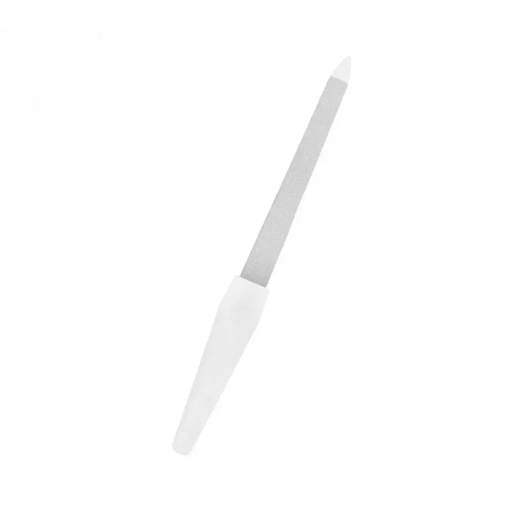 Durable Manicure File Lightweight Dual Use Stainless Steel Beauty Nail File Nail Care Tool Cuticle Pusher Nails Art Tools
