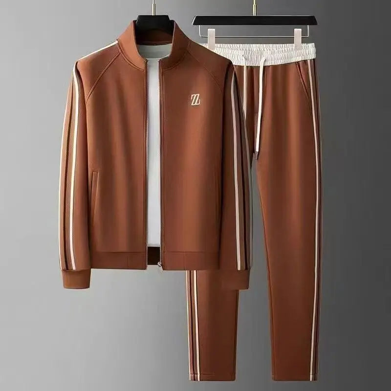 2025 men tracksuit Sportswear Suit Men's Jacket Trendy ins Embroidered Fashion Men's Jacket Trousers Two-Piece Set men clothing