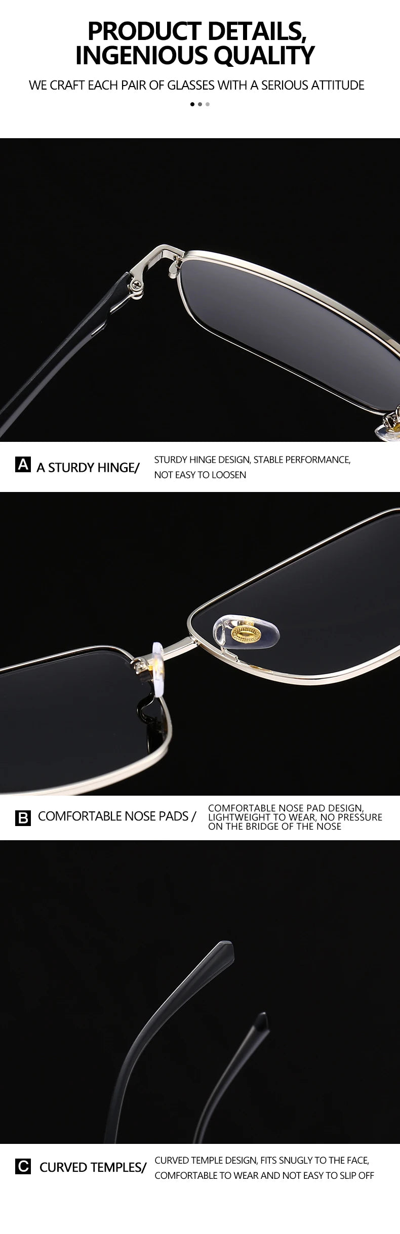 Business Metal Square Frame Polarized Sunglasses Luxury Oversized UV Protection Sun Protection Sunglasses 5027