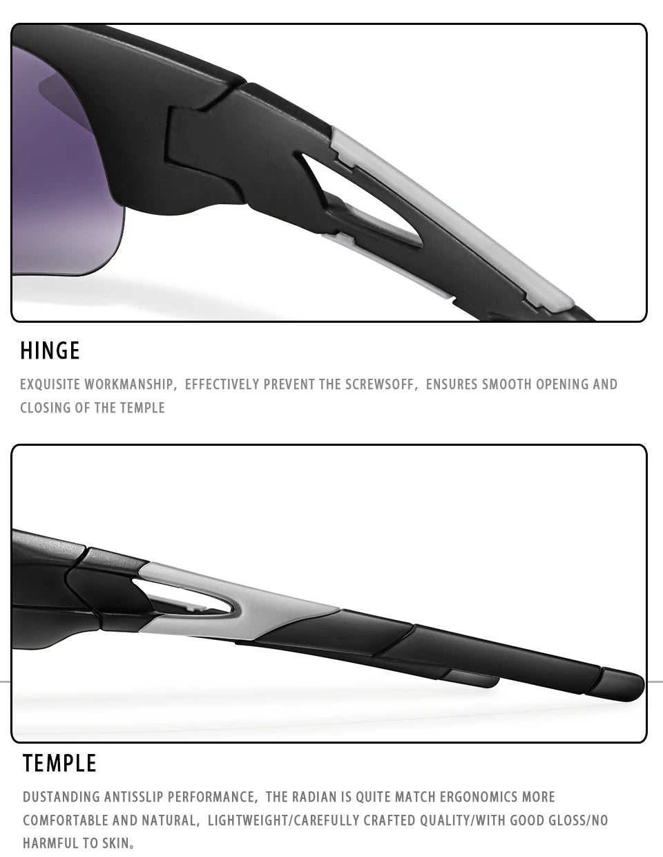 Brand Fashion Women Men Sunglasses Outdoor Sports Fishing Cycling Running Driving Eyewear Women Fashion Goggles Comfortable Nose