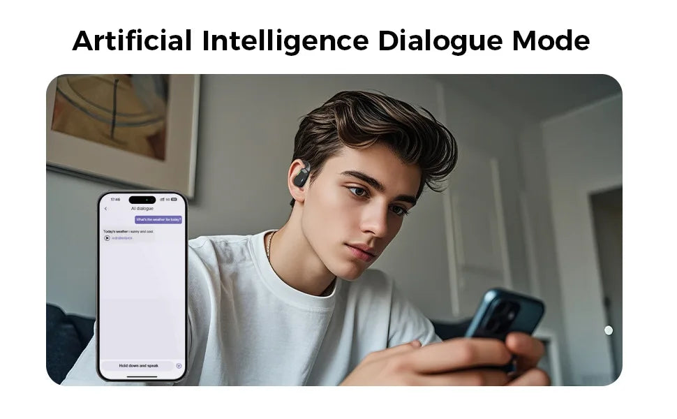 XP6 Bluetooth headset with AI translation 165 languages Long battery life Non-in-ear sports game headset