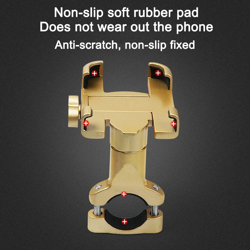 Motorcycle Mobile Phone Holder for iPhone Xiaomi Universal Rearview Mirror Handlebar Holder Bicycle Cycling Aluminum Alloy Stand