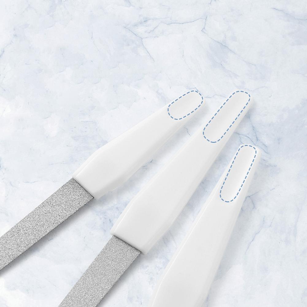 Durable Manicure File Lightweight Dual Use Stainless Steel Beauty Nail File Nail Care Tool Cuticle Pusher Nails Art Tools