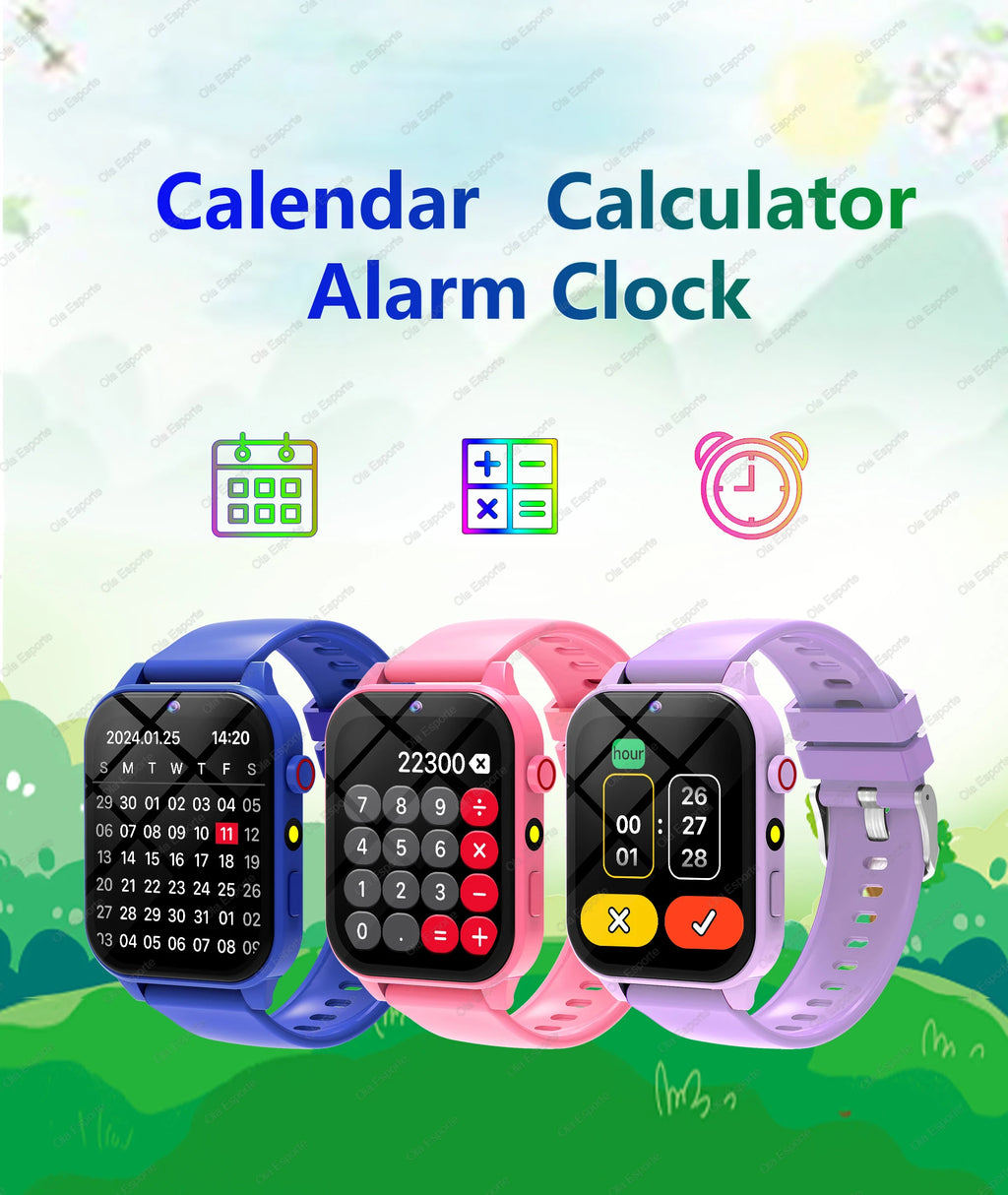 100+ Game SmartWatch Kid Child HD Screen Lighting Music Smart Watch Boy Girl Gift Children Smartwatch For IOS Android 2025 New