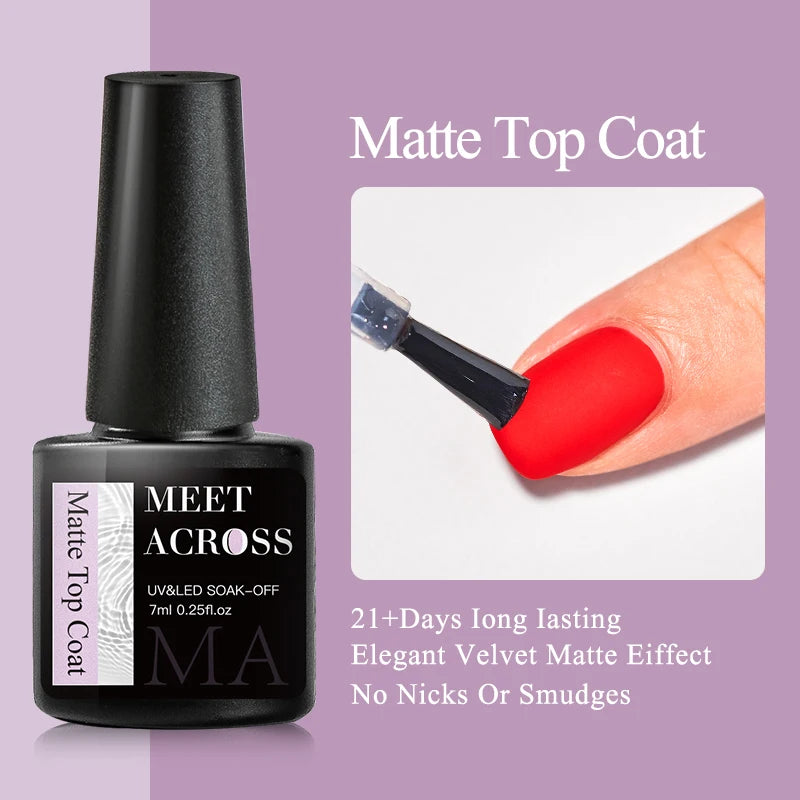 MEET ACROSS 8ml Pearl Shell Thread Gel Nail Polish 3D Semi Permanent Soak Off UV Gel Nail Art Varnish For Nails Manicure DIY
