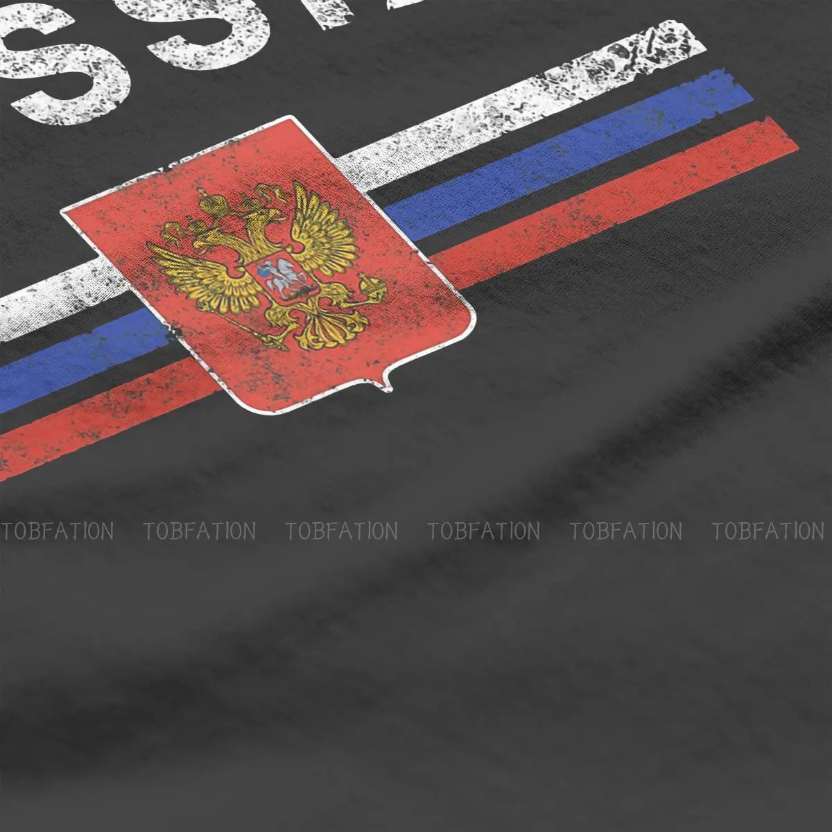 Russian Emblem Russia Flag T Shirt Classic Graphic High Quality Tshirt Loose Crewneck Short Sleeve