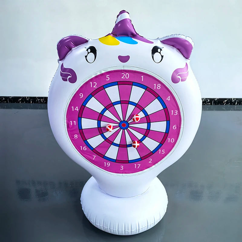 Juego de agua de mesa de dardos inflable, flotador de piscina, actividades al aire libre en la playa, regalo fresco de fiesta de