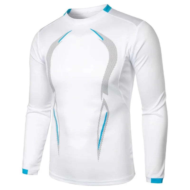 New Men's Sports Training Long Sleeve Quick-dry T-shirt Fitness Lightweight Streetwear Breathable Oversized T Shirts for Men