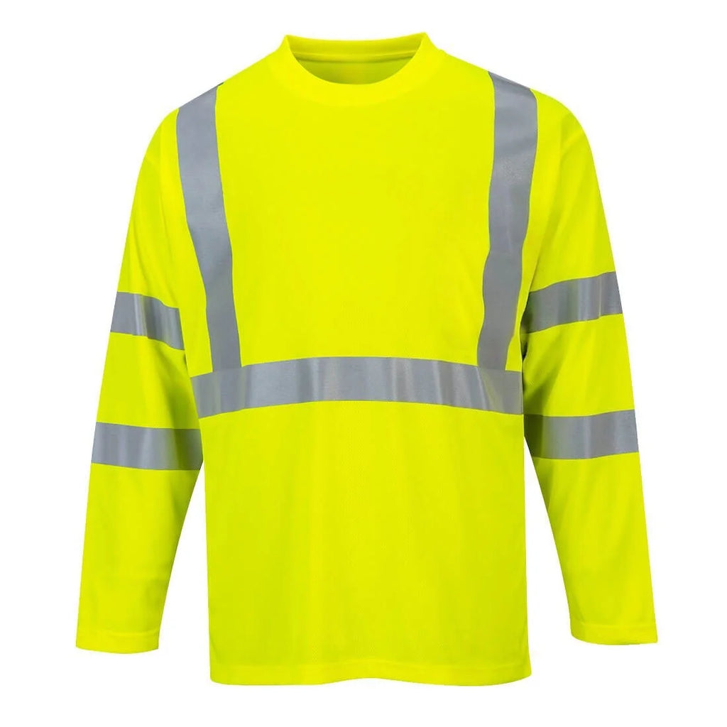 Outdoor spring and autumn long sleeved T-shirt, running and cycling safety clothing, quick drying and speed reducing casual clot