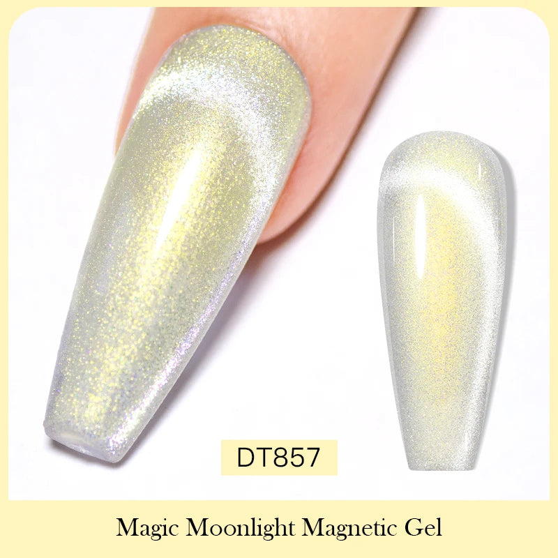 7ml Aurora Cat Magnetic Gel Nail Polish Blue Nails Sparkling Glitter Semi-Permanent Nail Art Soak Off UV Gel Varnish Manicure