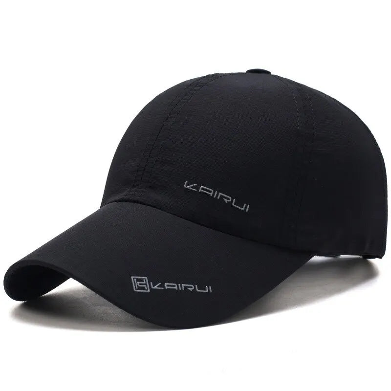 New Men Hat Four Seasons Quick-Dry Baseball Cap Women Outdoor Sports Sun Hat Print Letter Cap