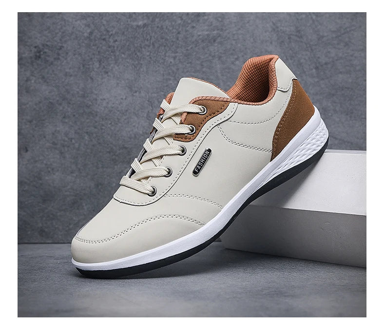 Pu Leather Men Shoes Sneakers Trend Casual Skateboarding Shoes Male Sneakers Non-slip Footwear Men Vulcanized Shoes Men Sneaker
