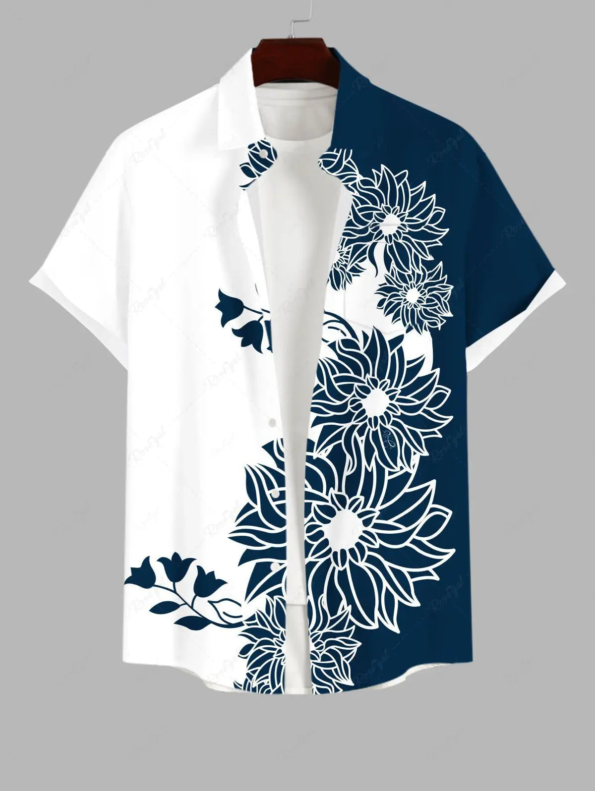 Summer Plus Size Men's Shirt 3D Prints Hawaiian Shirts Button Up Beach Vacation Shirts Short Sleeve Shirts Casual Shirts For Men