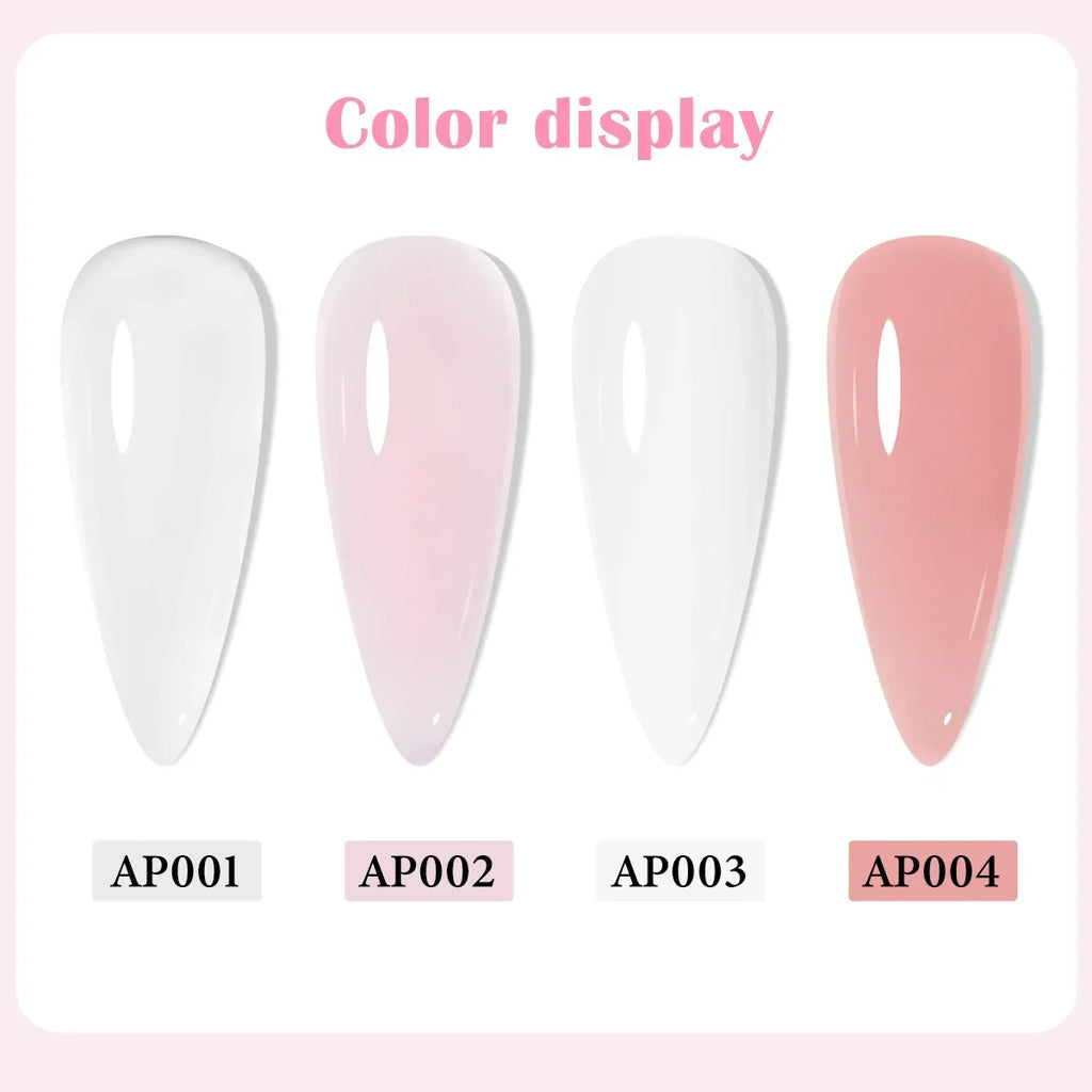 10g Acrylic Nail Powder Nude Pink White Transparent Nail Supplies No Need Lamp Cure Professional Powder for Nails Extension