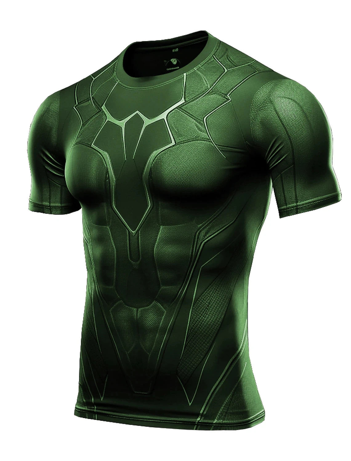 New Men's Running Shirt Bottom Tops Athletic Casual Breathable Moisture Wicking T-Shirt Gym Workout Soft Short Sleeve Sportswear