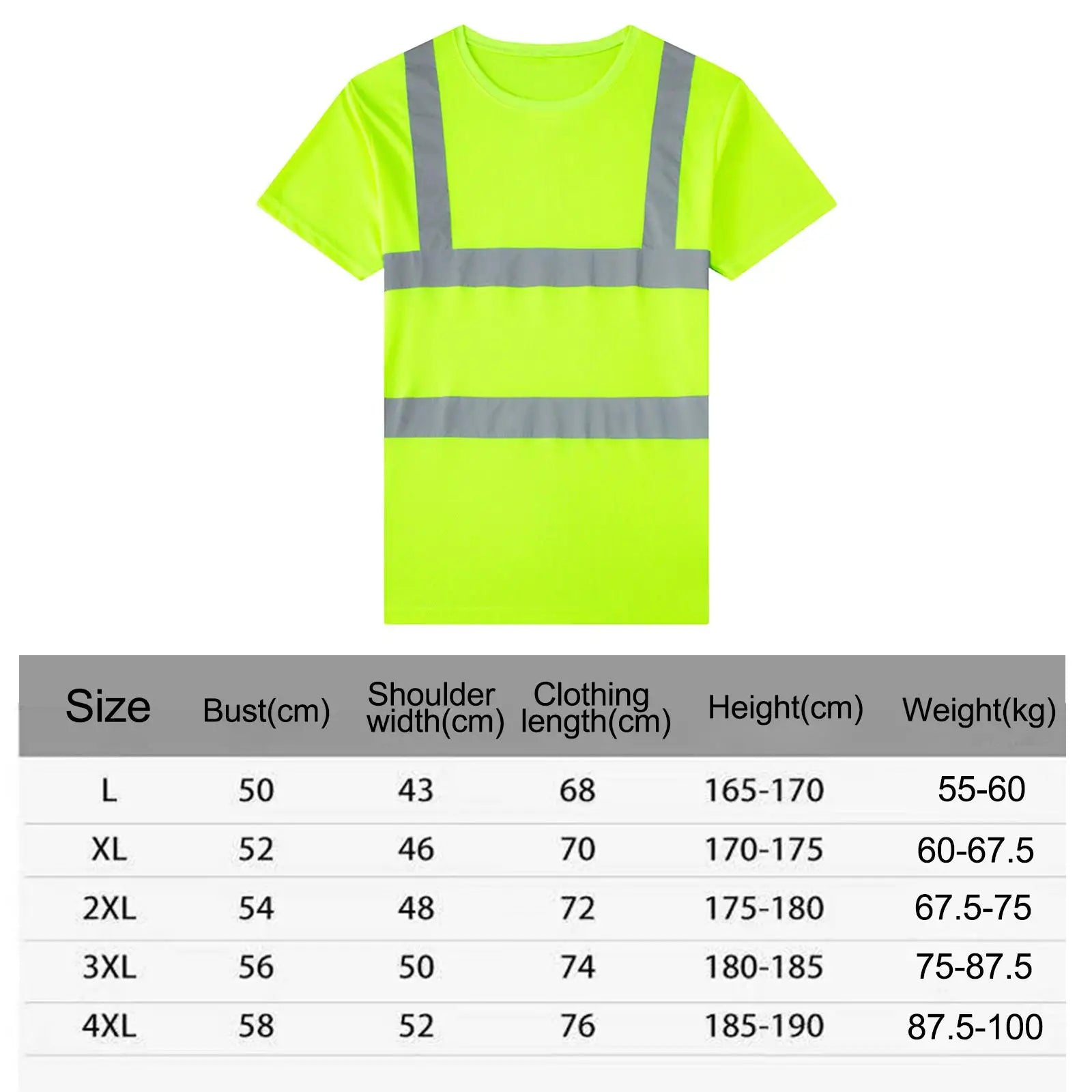 Safety T Shirts Reflective Work Shirts for Construction Night Work