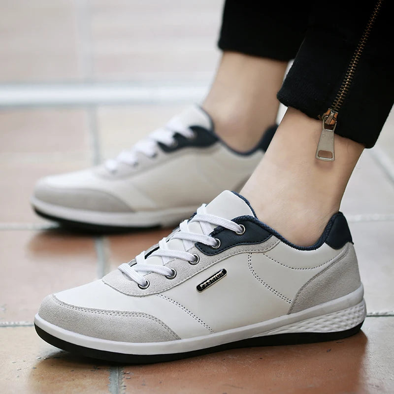 Pu Leather Men Shoes Sneakers Trend Casual Skateboarding Shoes Male Sneakers Non-slip Footwear Men Vulcanized Shoes Men Sneaker