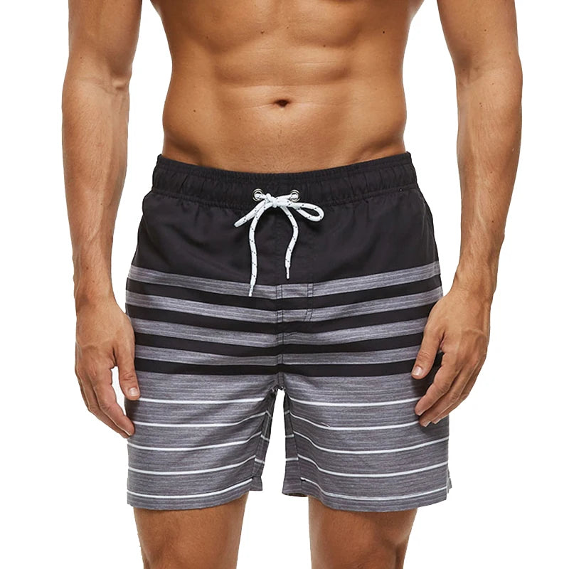 DATIFER Men's Beach Print Shorts – Summer Surfing Swimwear