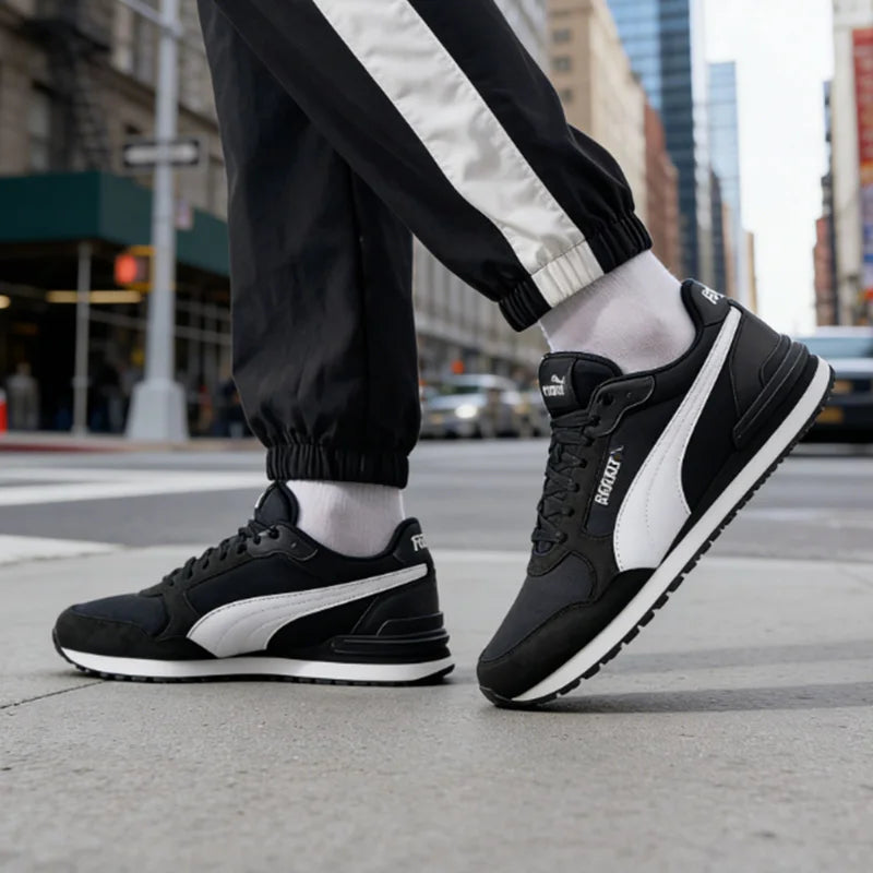 Puma Mid Top Casual Shoes Breathable Lightweight Anti Slip Comfort Walking Sneakers 399666-01