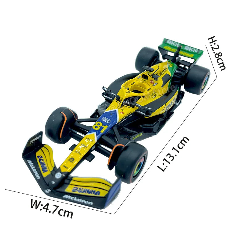 Bburago 1: 43 McLaren 2024 MCL38 Miami GP Formula Racing Alloy Car Model Toy